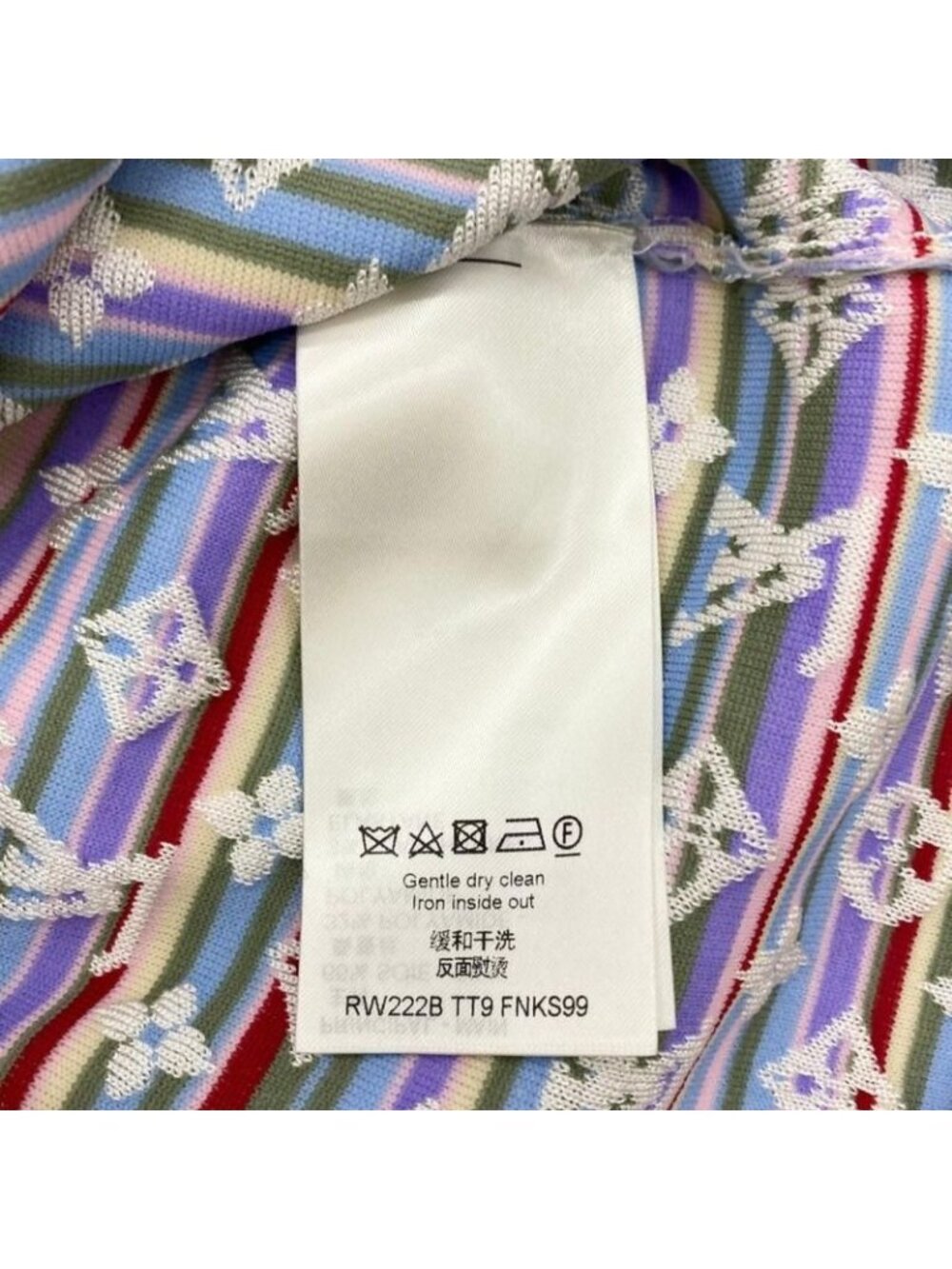 Louis Vuitton Short Sleeve Sweater Logo Monogram Knit Rw222 B Tt9 Fnks99 XS Size - Picture 8 of 8